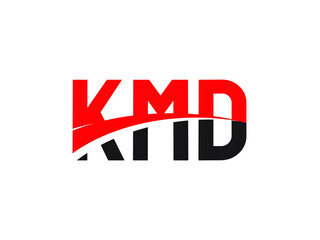 KMD Letter Initial Logo Design Vector Illustration