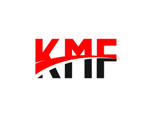 KMF Letter Initial Logo Design Vector Illustration