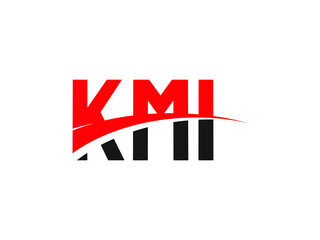 KMI Letter Initial Logo Design Vector Illustration
