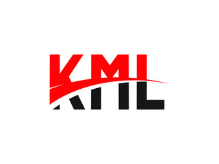 KML Letter Initial Logo Design Vector Illustration