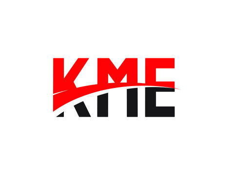 KME Letter Initial Logo Design Vector Illustration