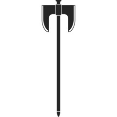 Hatchet vector icon.Black vector icon isolated on white background hatchet.