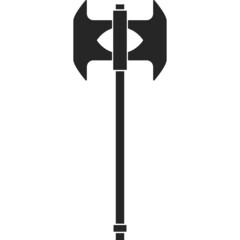 Hatchet vector icon.Black vector icon isolated on white background hatchet.