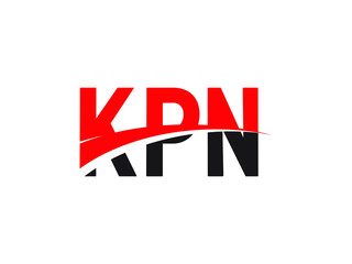 KPN Letter Initial Logo Design Vector Illustration