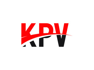 KPV Letter Initial Logo Design Vector Illustration