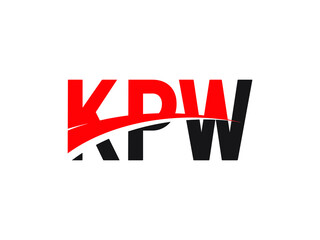 KPW Letter Initial Logo Design Vector Illustration