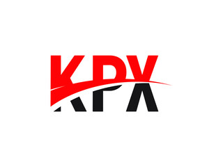 KPX Letter Initial Logo Design Vector Illustration