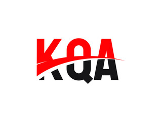 KQA Letter Initial Logo Design Vector Illustration