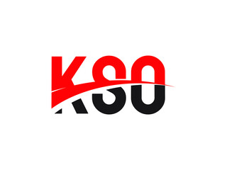 KSO Letter Initial Logo Design Vector Illustration