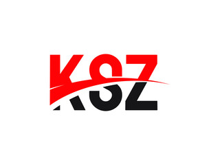 KSZ Letter Initial Logo Design Vector Illustration