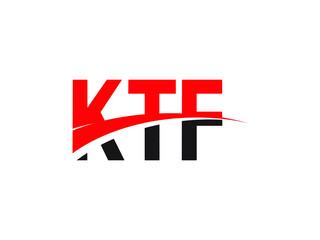 KTF Letter Initial Logo Design Vector Illustration
