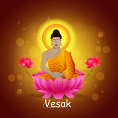 Mahavir jayanti celebration greeting card with illustration and background