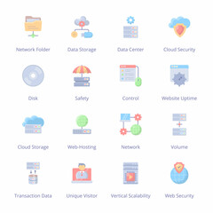 Big Data Flat Icons - Vectors