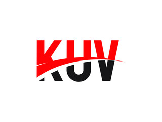 KUV Letter Initial Logo Design Vector Illustration