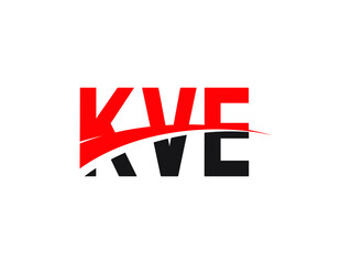 KVE Letter Initial Logo Design Vector Illustration