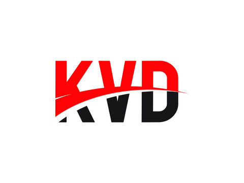 KVD Letter Initial Logo Design Vector Illustration
