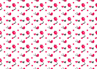 medical blood symbol seamless pattern vectors isolated on white background ep50