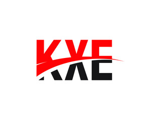 KXE Letter Initial Logo Design Vector Illustration