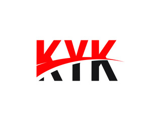 KYK Letter Initial Logo Design Vector Illustration