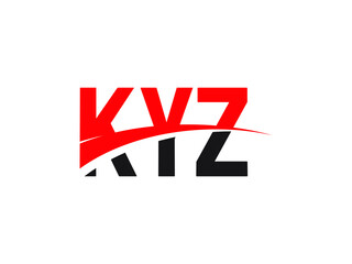 KYZ Letter Initial Logo Design Vector Illustration