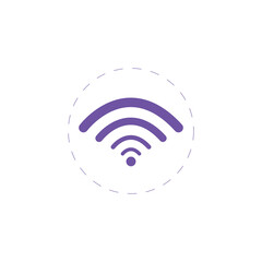 wi-fi isolated illustration on white background. wi-fi clipart. wi-fi flat icon.