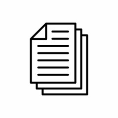 File document stack icon vector