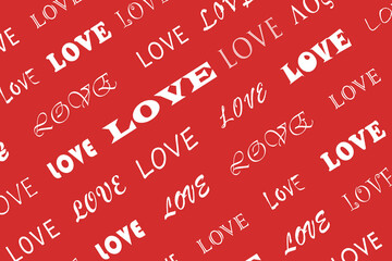 Red valentine background, Red background with love