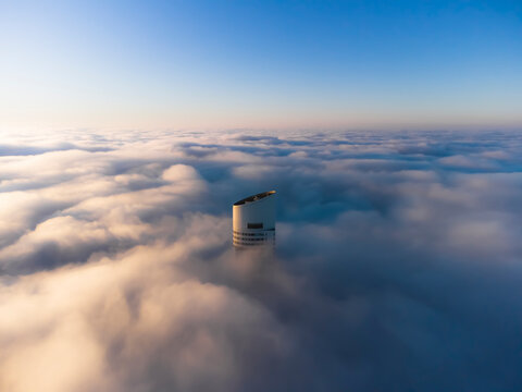 Buenos Aires Is Covered In A Fog That Makes All Buildings Invisible, Except One. The Alvear Tower.