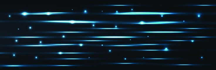 Abstract background with blue stripes with gold stroke and glow effect