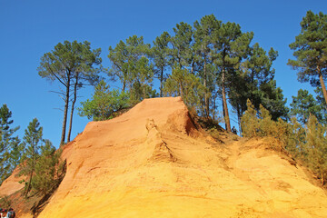Les carrières d'œuvre de Roussillon, Vaucluse, France