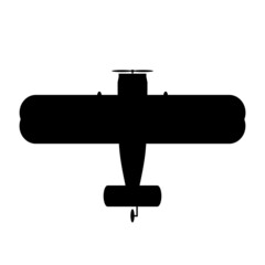 Black maize plane icon isolated on white background. Airplane vector icon © Sergey