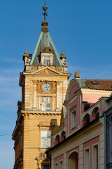 Fototapeta na wymiar Domazlice (Taus) Tschechien, Altstadtszene