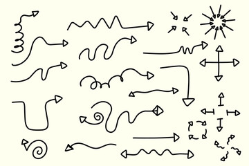 Emphasis Set Bundle Hand Draw Arrow with so many style, plus layering