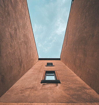 Minimalist, Low Angle View Of Building Against Sky