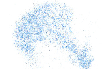 Abstract splashes of water on white background. Frozen motion of round particles. Rain, snow overlay texture. Vector Illustration, Eps 10.