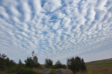 Obraz premium Beautiful clouds at Egilsstadir on Iceland, Europe 