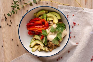 chicken and salad