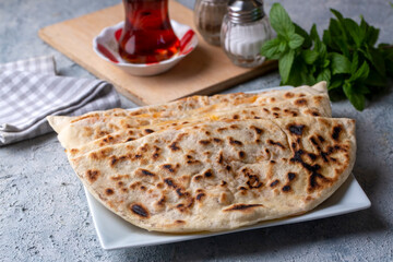 Turkish D Borek - D Börek - Traditional delicious handmade Turkish pastry (Turkish name; d borek)