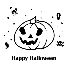 Halloween Pumpkin Seamless Pattern 