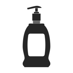 Antisepticl iquid soap vector icon.Black vector icon isolated on white background antiseptic liquid soap.
