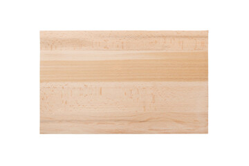 aged dark chopping board out of wood. isolated in white background. top view