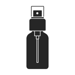 Antisepticl iquid soap vector icon.Black vector icon isolated on white background antiseptic liquid soap.