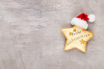 Christmas decor stars, Christmas greeting card. - Image