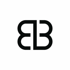 Initial Letter BB Logo Design Vector