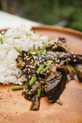 Vegan Food Mushrooms Closeup