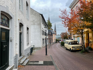Street in Vaals during autumn