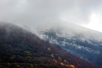 Mountain in the fall