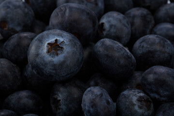 Fresh blueberry background.  close up