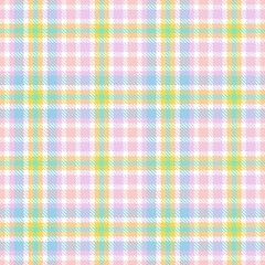 Rainbow Pastel Plaid textured Seamless Pattern