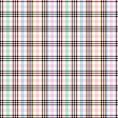 Rainbow Pastel Plaid textured Seamless Pattern
